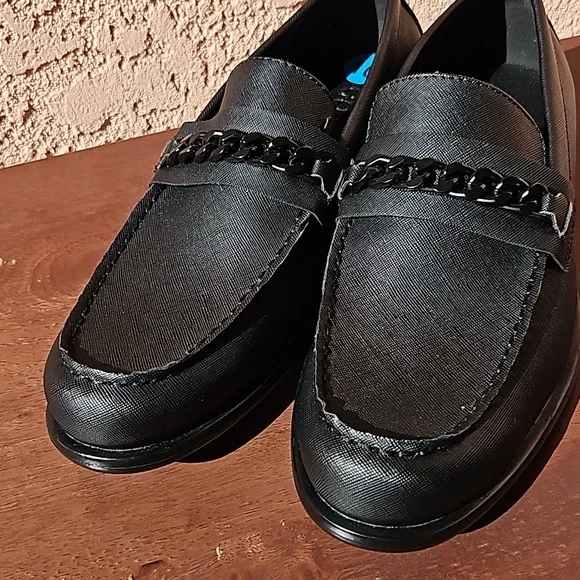 Guess Black Ciflin Loafers Dress Shoes Slip-On Size 10M - Picture 6 of 13